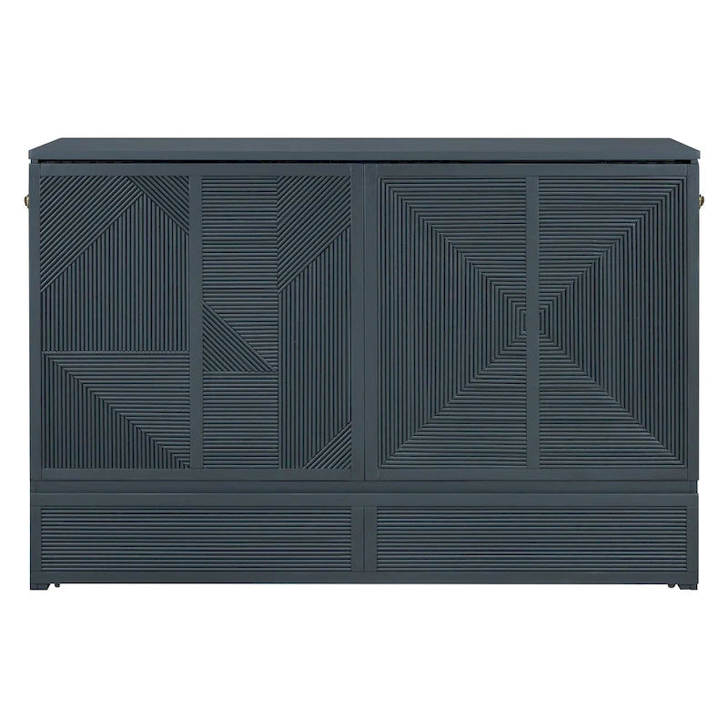 Queen Murphy Bed with Drawer, USB Ports and Outlets