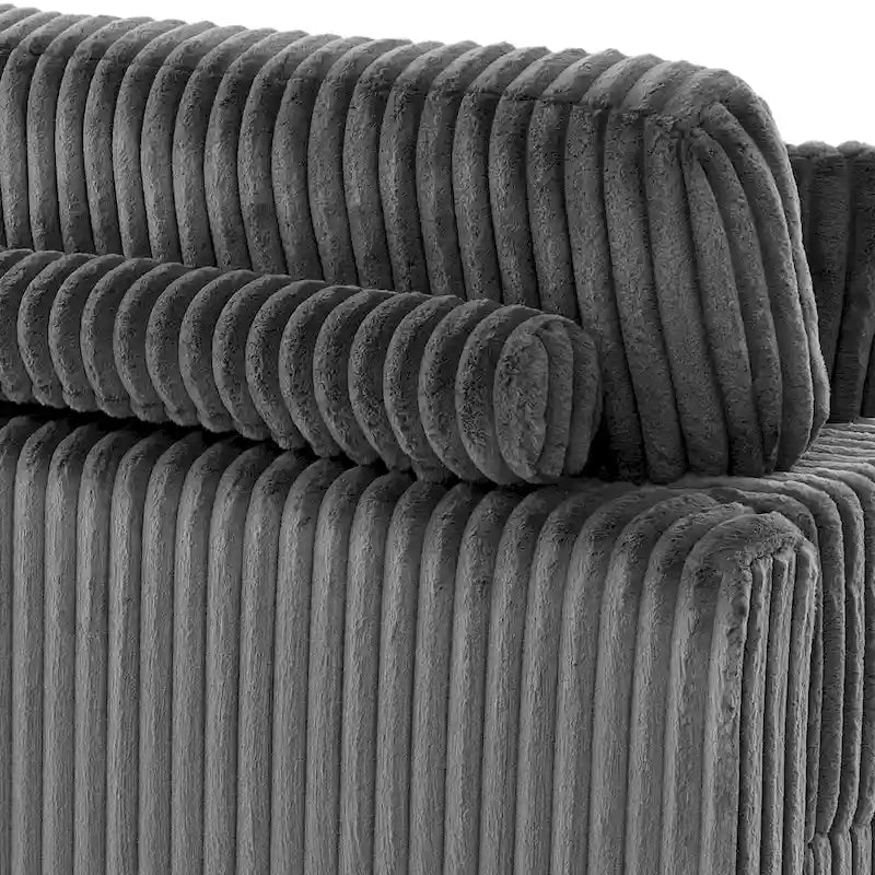 Upholstered Chaise Lounge with Adjustable Headrest
