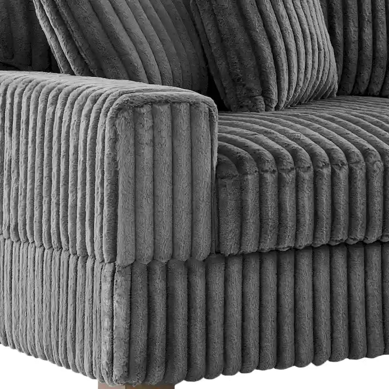 Upholstered Chaise Lounge with Adjustable Headrest