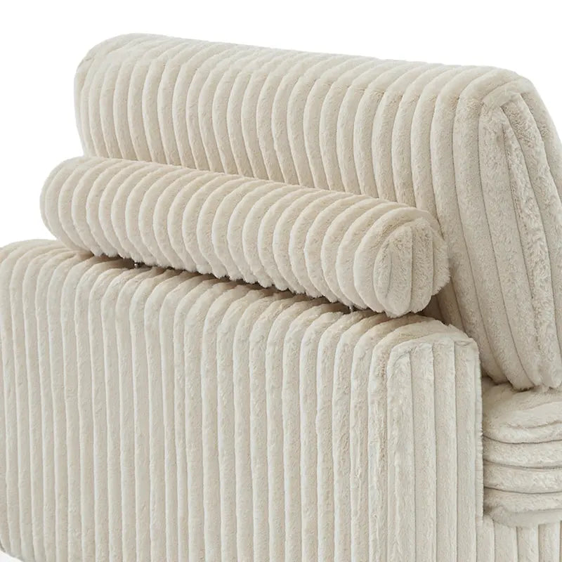 Upholstered Chaise Lounge with Adjustable Headrest