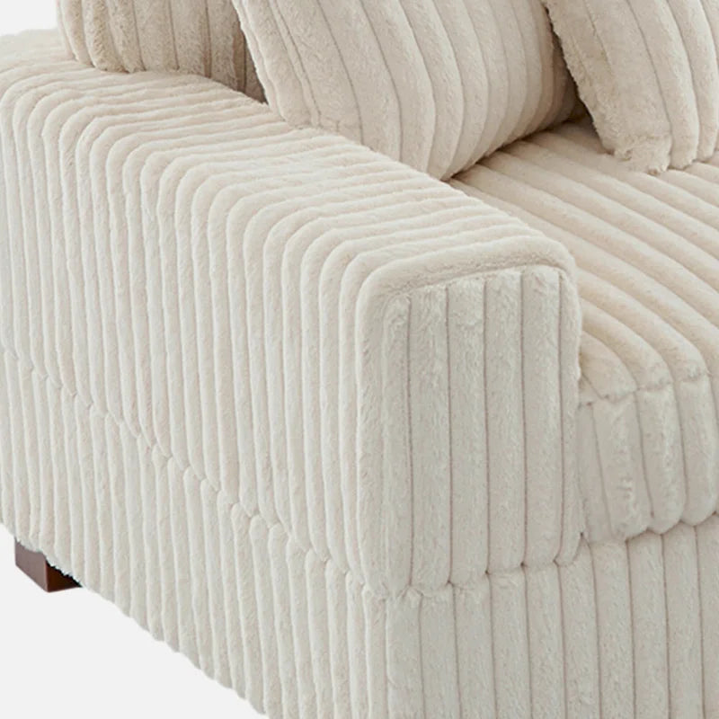 Upholstered Chaise Lounge with Adjustable Headrest
