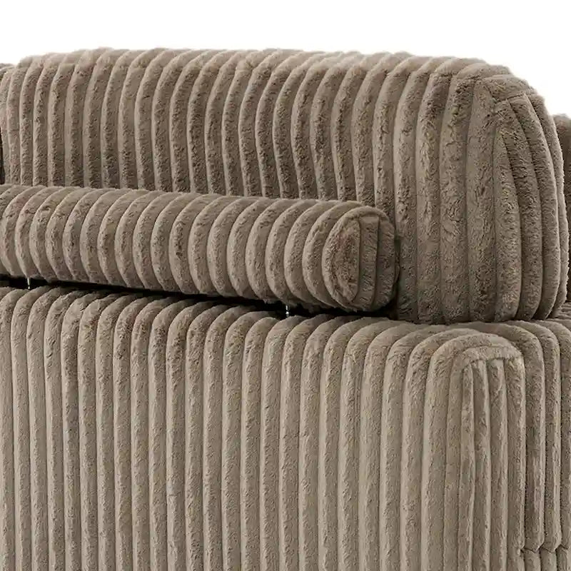 Upholstered Chaise Lounge with Adjustable Headrest