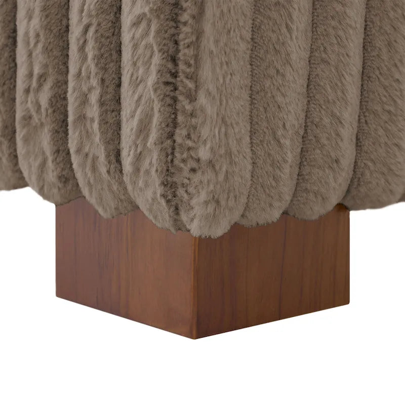 Upholstered Chaise Lounge with Adjustable Headrest