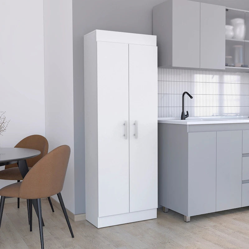 Two-Door Pantry Cabinet with Five Shelves