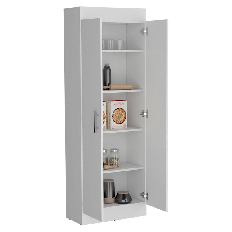 Two-Door Pantry Cabinet with Five Shelves
