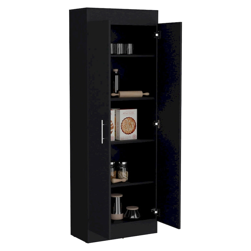 Two-Door Pantry Cabinet with Five Shelves
