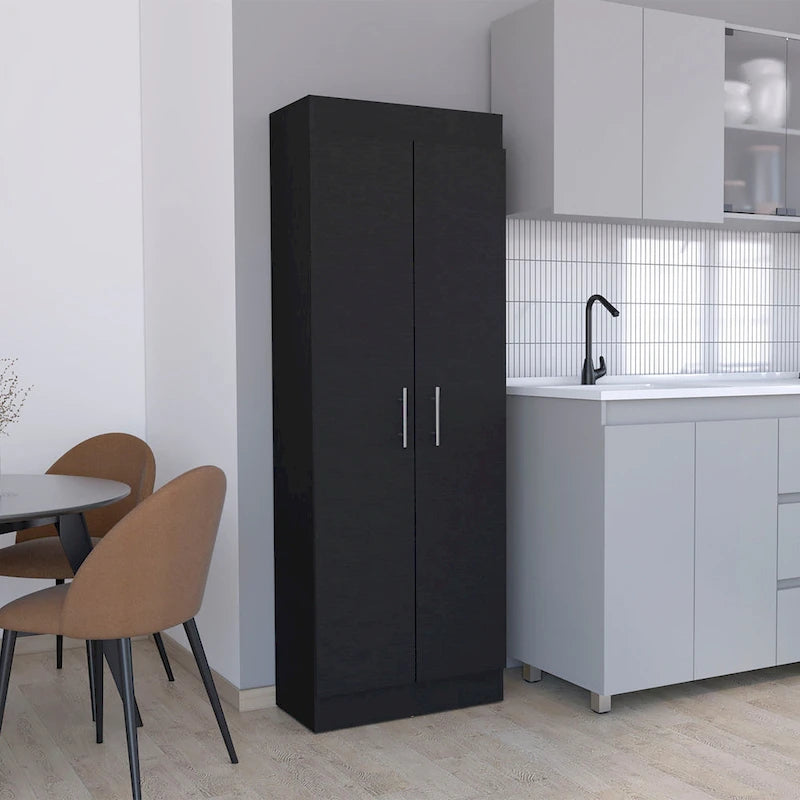 Two-Door Pantry Cabinet with Five Shelves