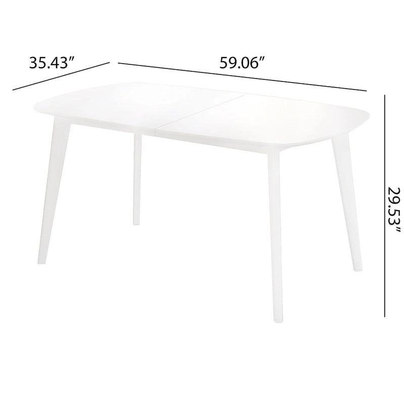 Modern Rectangular Dining Table for Six