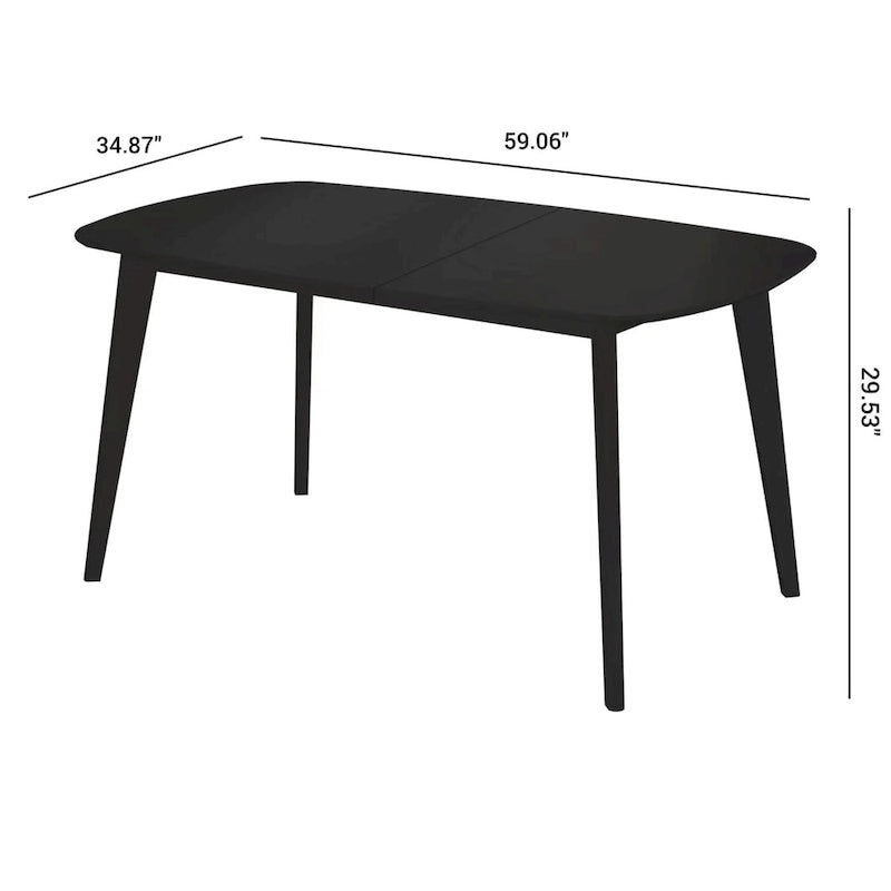 Modern Rectangular Dining Table for Six