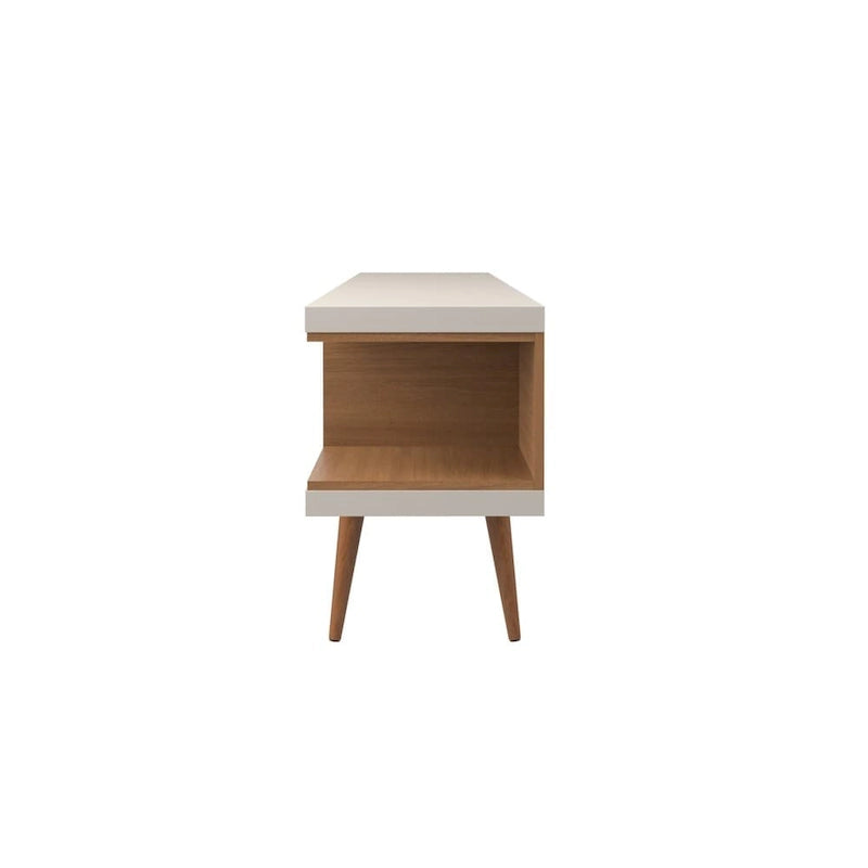 Mid-Century Modern Media Cabinet with Five Open Shelves
