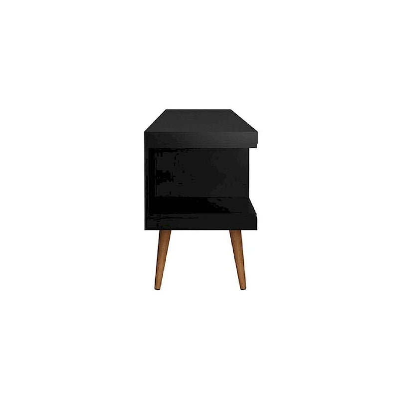 Mid-Century Modern Media Cabinet with Five Open Shelves