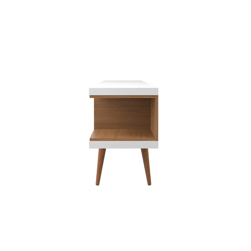 Mid-Century Modern Media Cabinet with Five Open Shelves