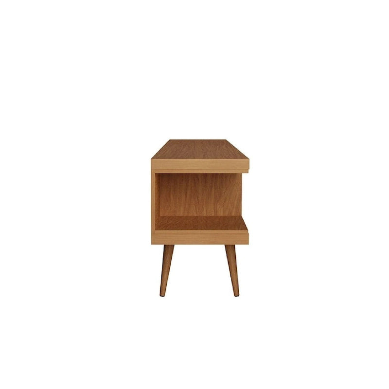Mid-Century Modern Media Cabinet with Five Open Shelves