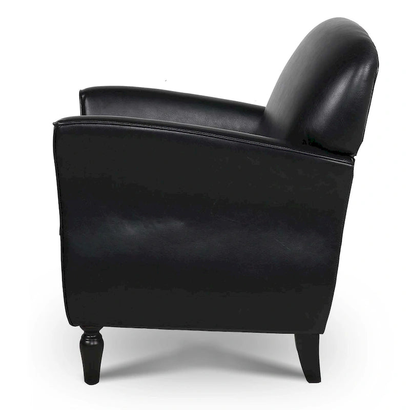 Woven Upholstered Accent Chair with Birch Legs