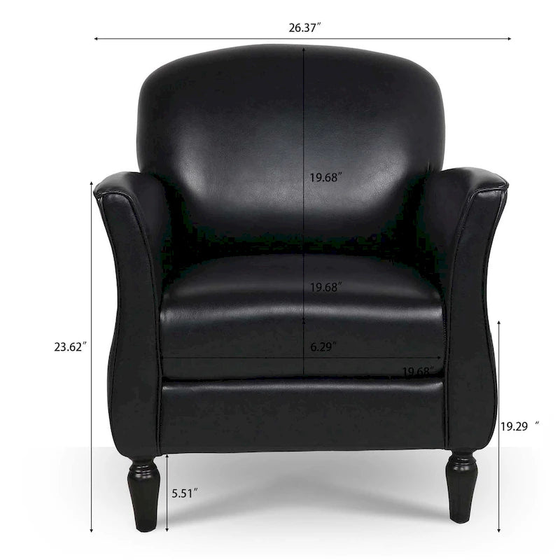 Woven Upholstered Accent Chair with Birch Legs