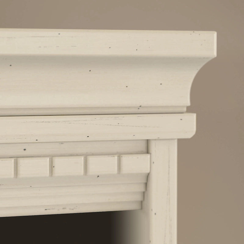 Antique White 5-Shelf Bookcase