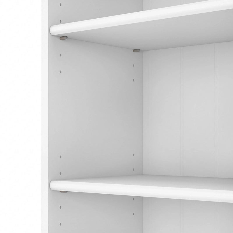 Antique White 5-Shelf Bookcase