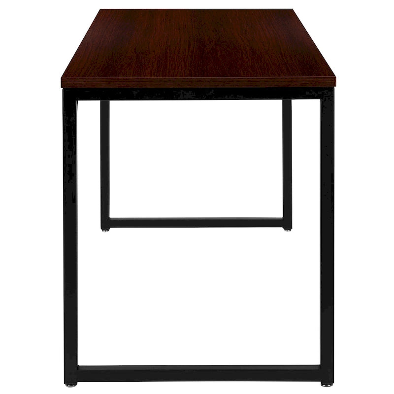 47-Inch Industrial Office Desk with Metal Frame