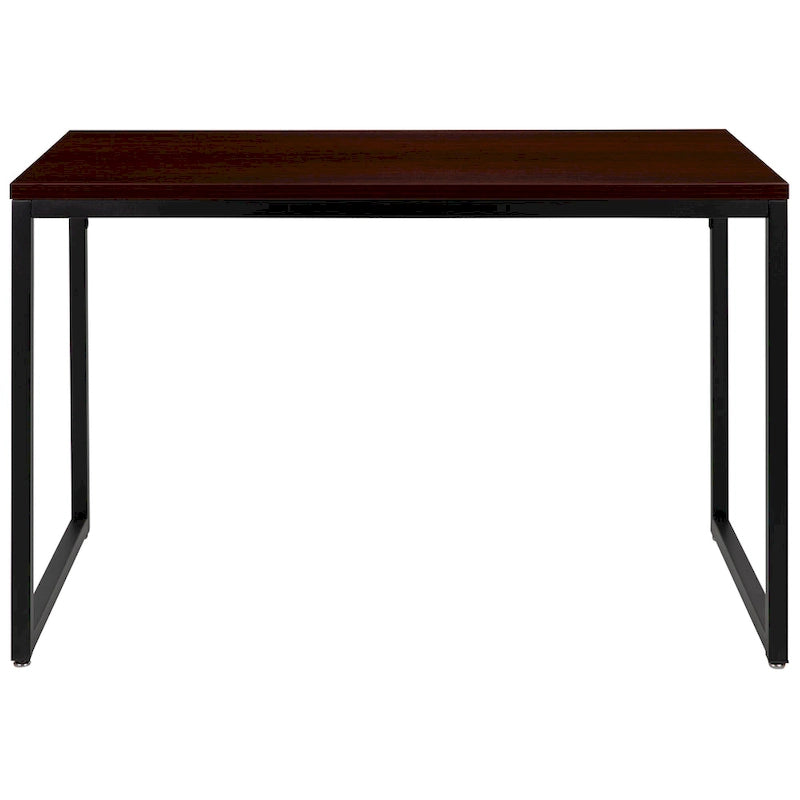 47-Inch Industrial Office Desk with Metal Frame