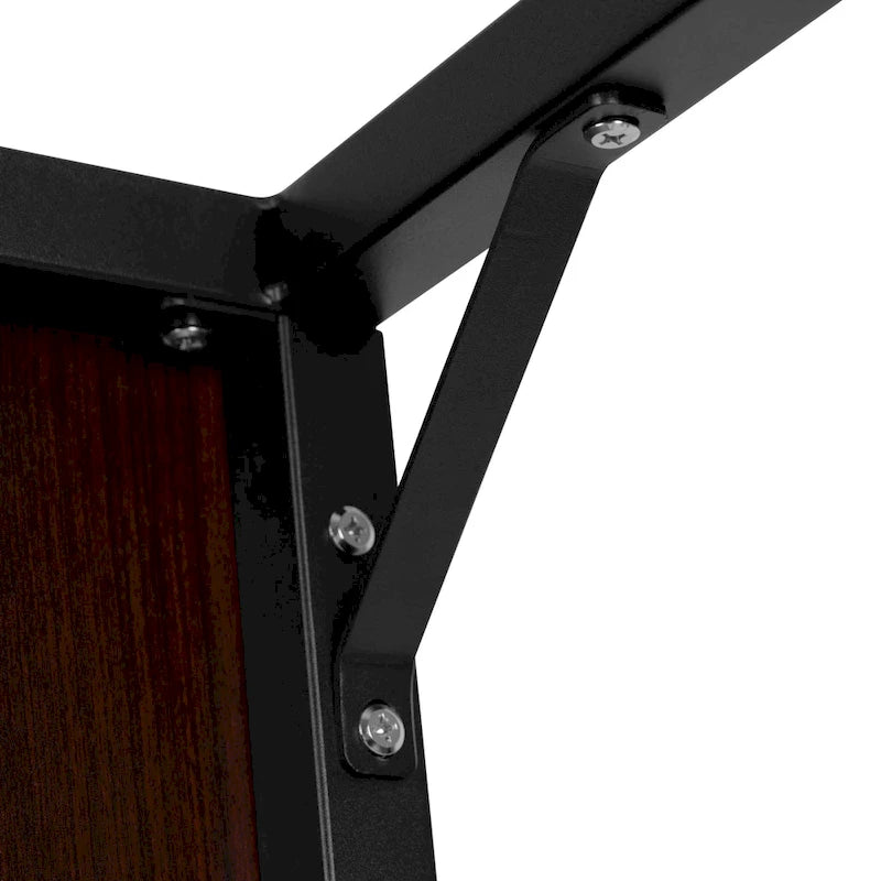 47-Inch Industrial Office Desk with Metal Frame