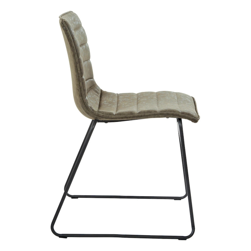 Modern Metal Stacking Chairs, Set of 2