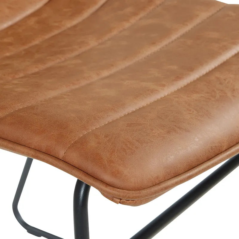 Modern Metal Stacking Chairs, Set of 2