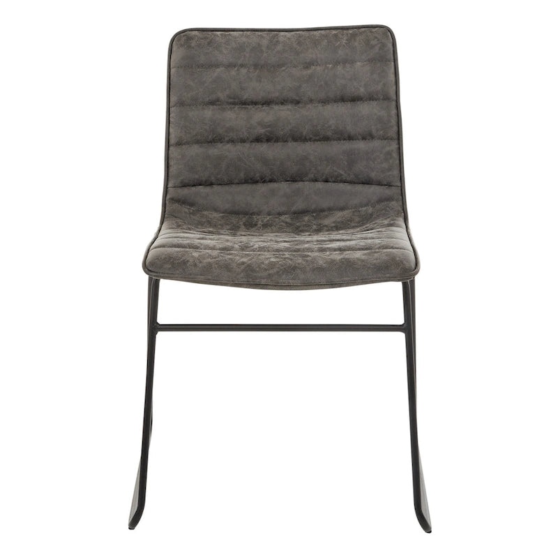 Modern Metal Stacking Chairs, Set of 2