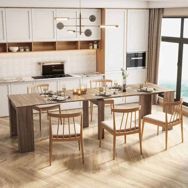 Wood Extendable Dining Table