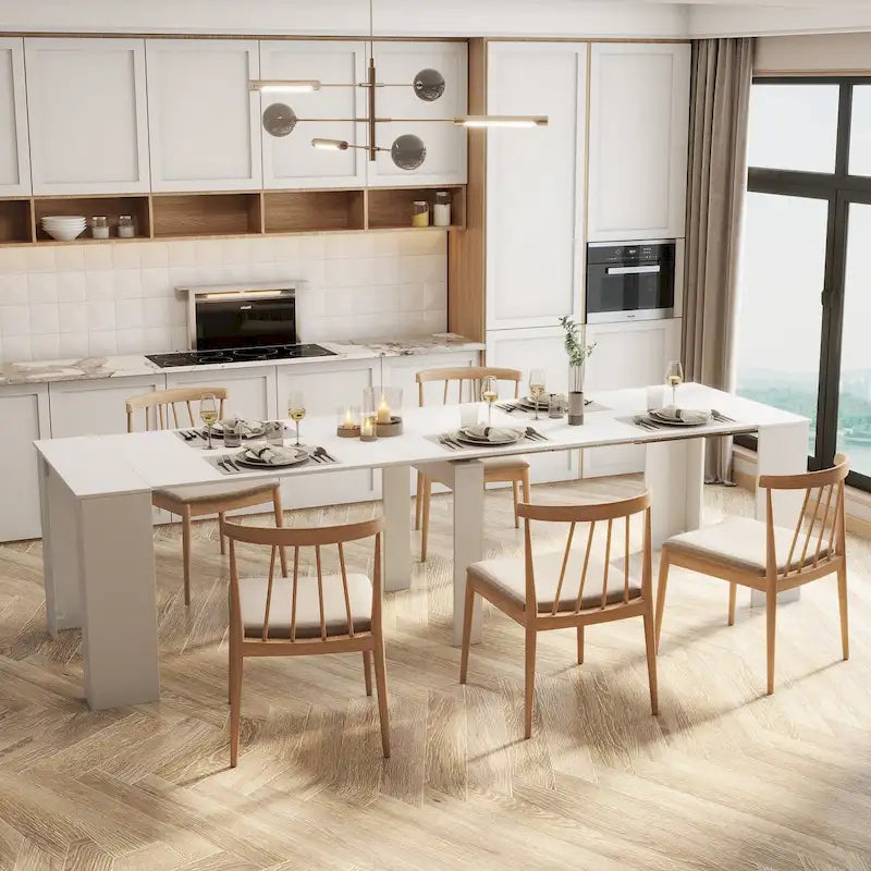 Wood Extendable Dining Table