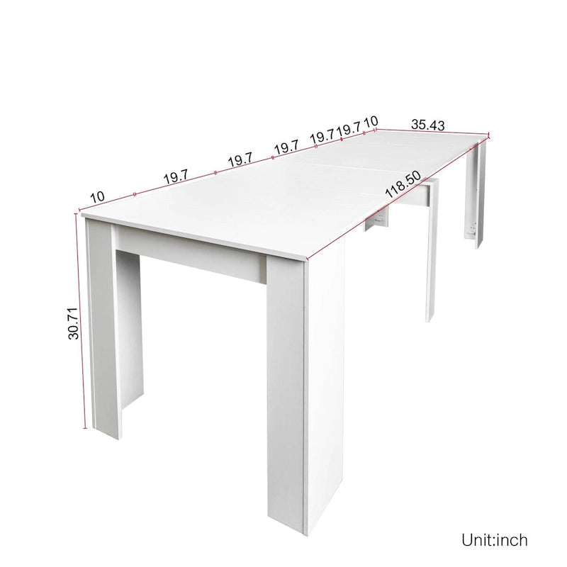 Wood Extendable Dining Table