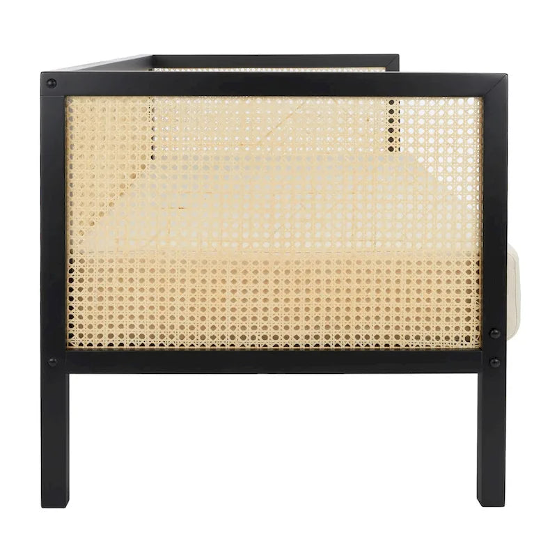Natural Rattan-Frame 3-Seat Sofa