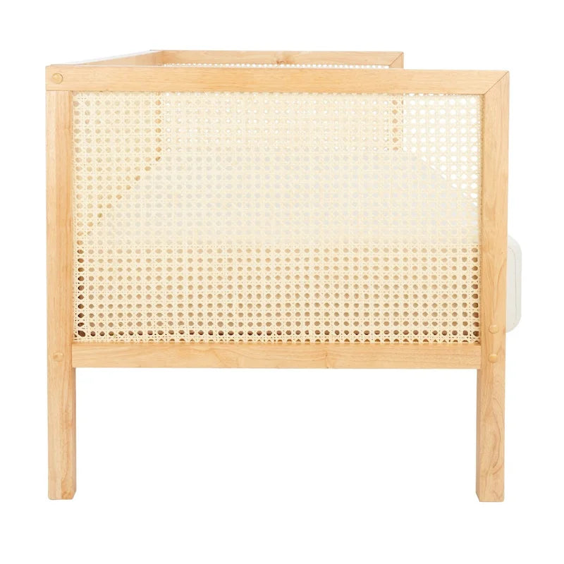 Natural Rattan-Frame 3-Seat Sofa