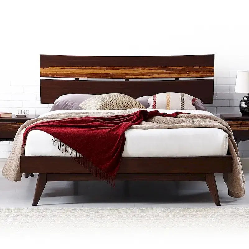 Golden Bamboo California King Platform Bed