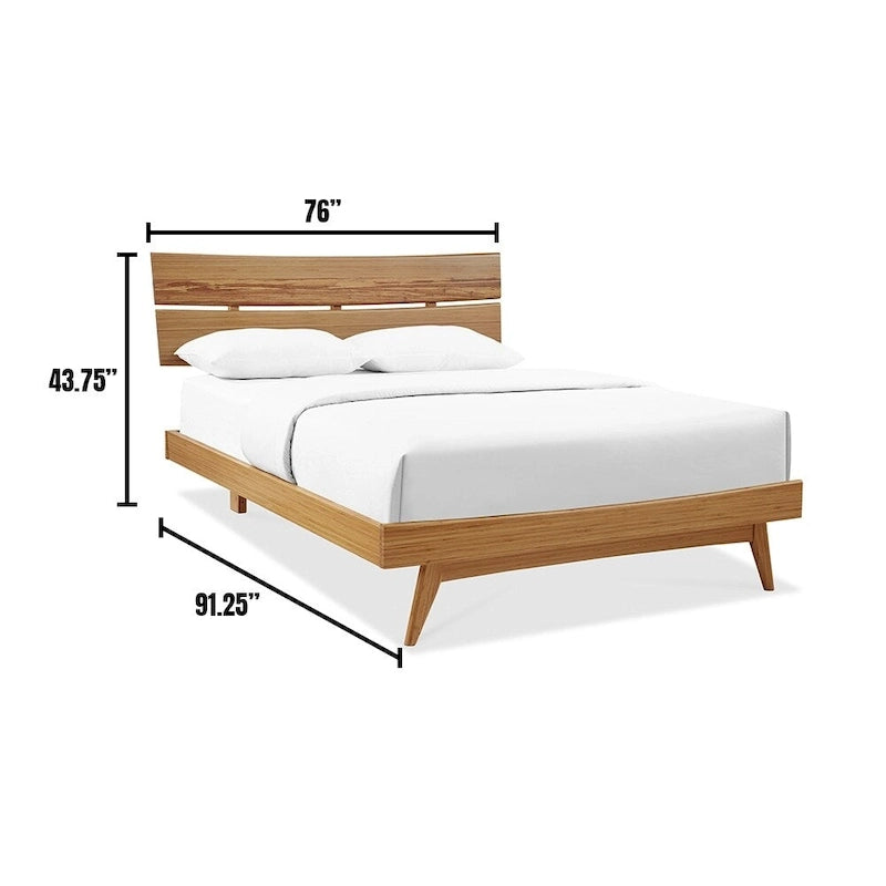Golden Bamboo California King Platform Bed