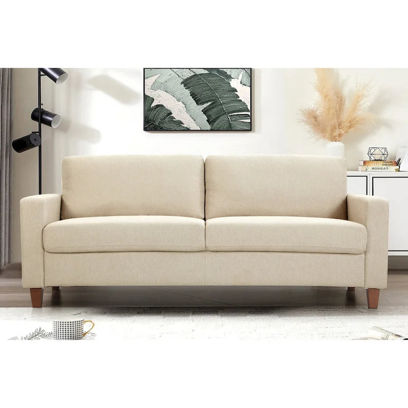 77-Inch Upholstered Living Room Sofa