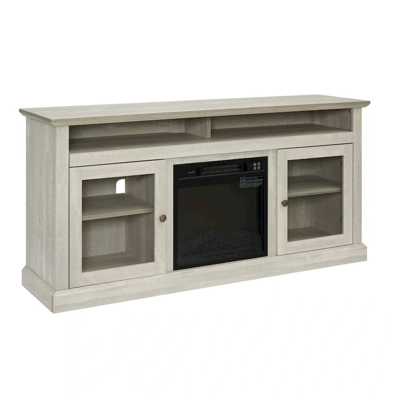 60-Inch TV Stand with 18-Inch Electric Fireplace Insert