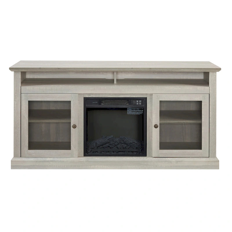 60-Inch TV Stand with 18-Inch Electric Fireplace Insert