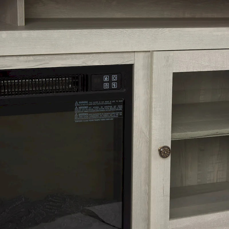 60-Inch TV Stand with 18-Inch Electric Fireplace Insert