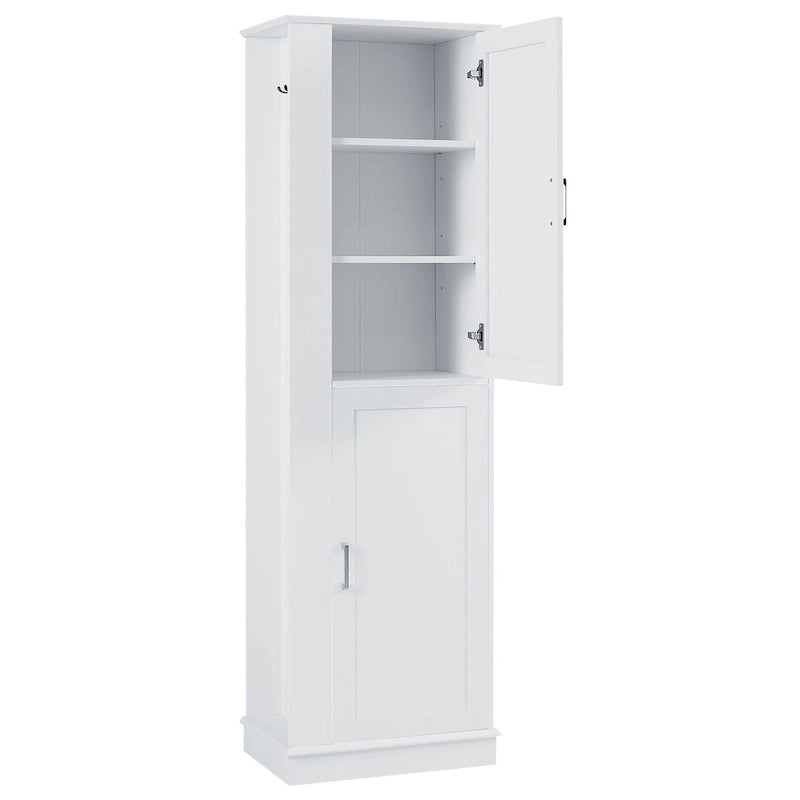 Freestanding Bathroom Storage Cabinet with Hook