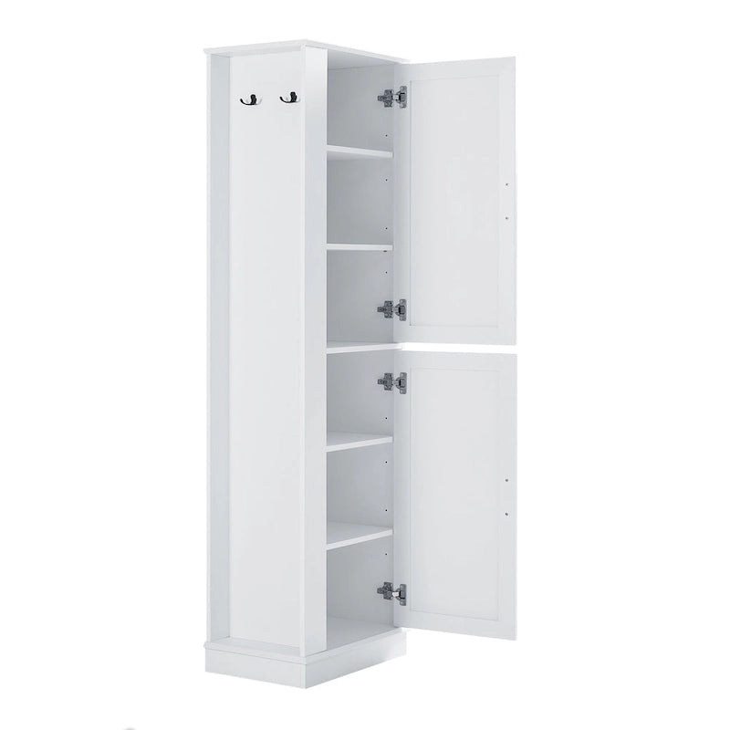 Freestanding Bathroom Storage Cabinet with Hook