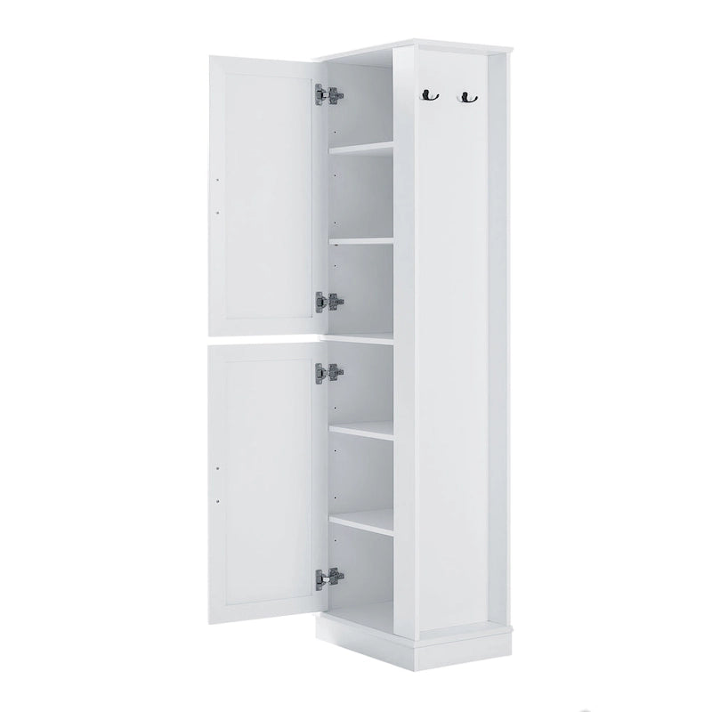 Freestanding Bathroom Storage Cabinet with Hook