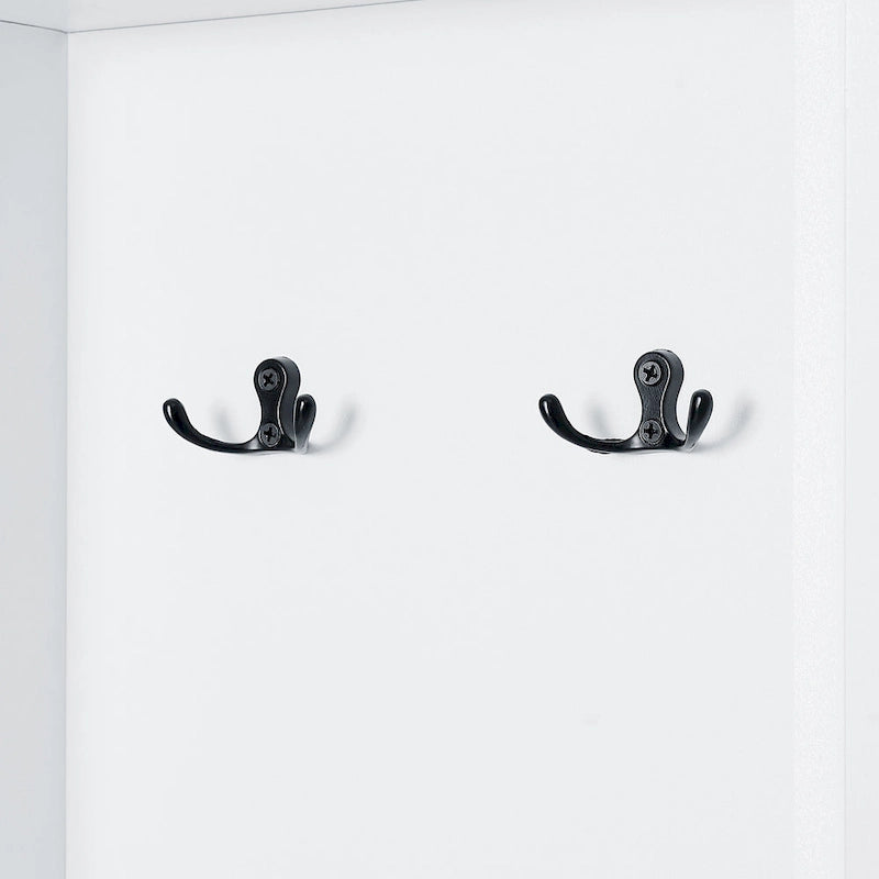 Freestanding Bathroom Storage Cabinet with Hook
